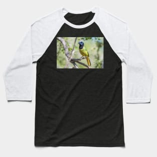 Tropical Green Jay Baseball T-Shirt